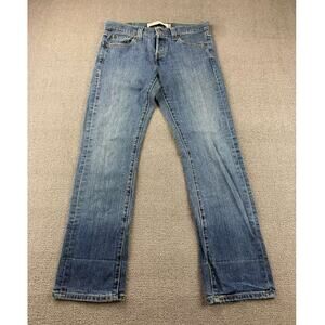 Y2K Levis 509 Jeans Women 7 Medium W31‎ Low Slouch Cuff Cotton Blue Wash Cuffed